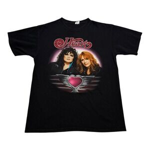 Anvil 2010 Heart Red Velvet Car Black Tour Shirt Men's Large 100% Cotton